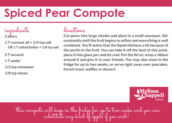 pear compote