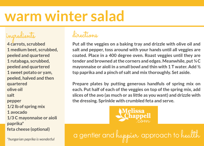 Warm Winter Salad