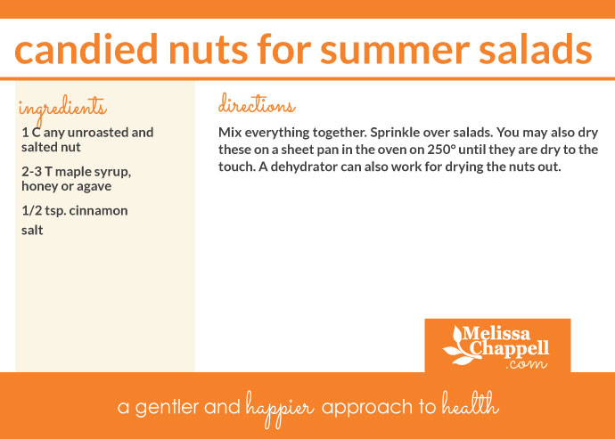 Melissa Chappell's Candied Nuts for Summer Salads