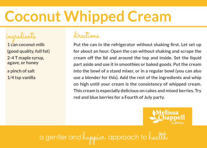 Melissa Chappell's Coconut Whipped Cream